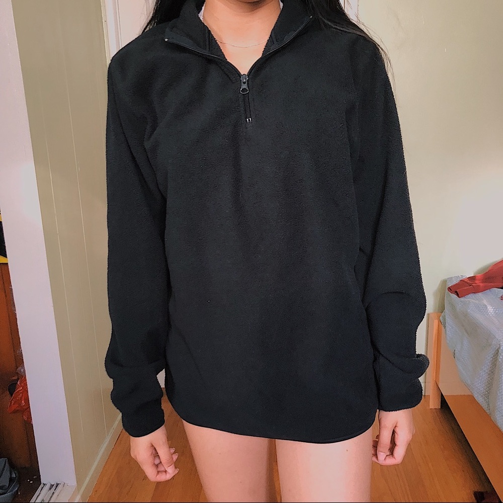 Black Three-Quarter Zip